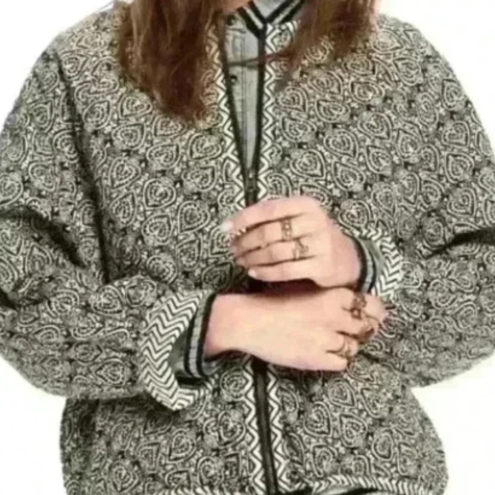 Scotch & Soda India Block Print Quilted Jacket Size XS